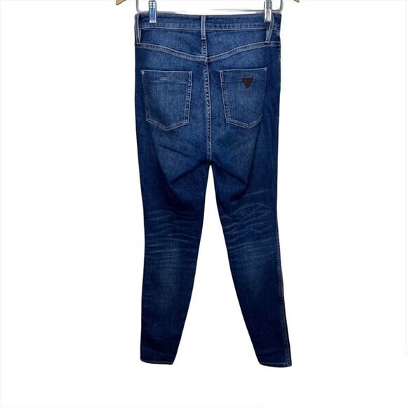 Size 27 Guess Super High Rise  Skinny Jeans - Picture 6 of 12